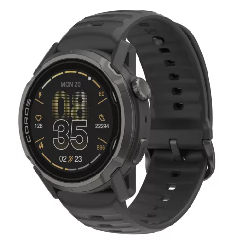 Coros Apex 4 okosóra - 46 mm fekete szilikon szíjjal
