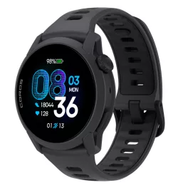 Coros PACE 4 GPS okosóra - fekete szilikon szíjjal