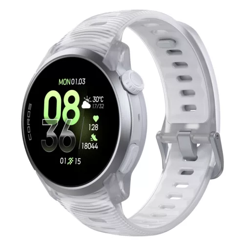 Coros PACE 4 GPS okosóra - aluminium felhő fehér szilikon szíjjal