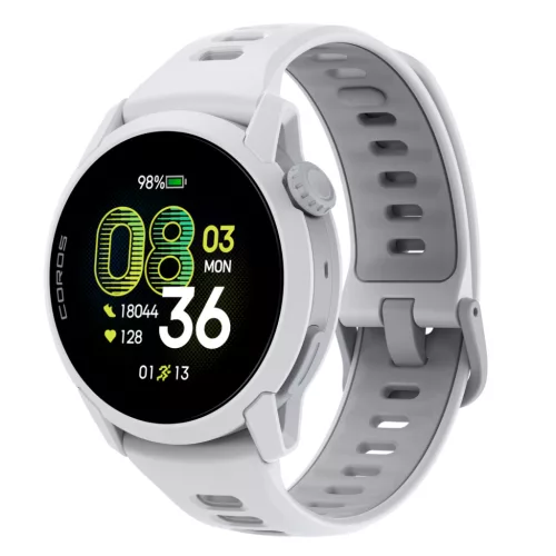 Coros PACE 4 GPS okosóra - fehér szilikon szíjjal
