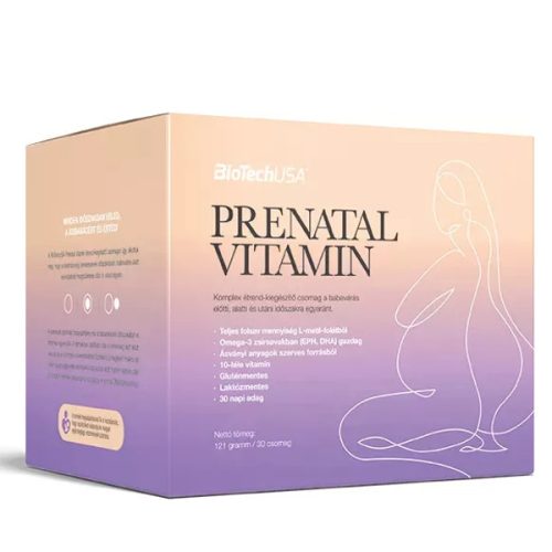 BioTech USA Prenatal Vitamin, babaváró étrendkiegészítő csomag 30 darabos