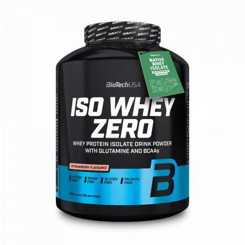 BioTech USA Iso Whey Zero prémium fehérje 2270 g Eper
