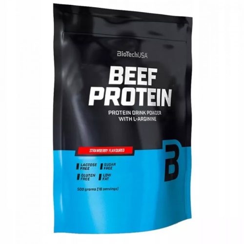 BioTech USA Beef Protein 500 g Eper
