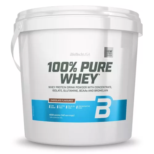BioTechUSA 100% Pure Whey 4000 g Eper