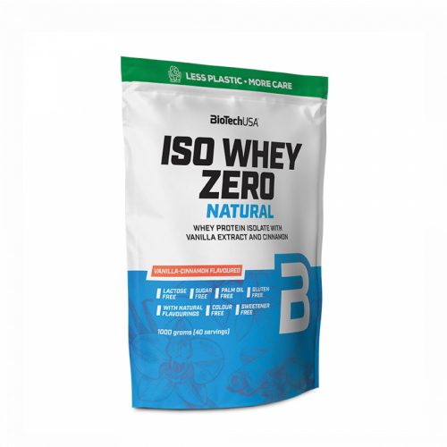 BioTechUSA Iso Whey Zero Natural, 1000 g, vanília - fahéj