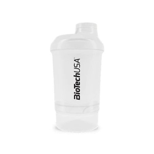 BioTechUSA Wave+ Nano Shaker 300ml (+150ml) átlátszó