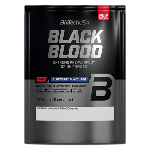 BioTech USA Black Blood CAF+ 15 g Áfonya