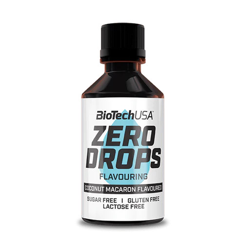 BioTech USA Zero Drops 50 ml Kókusz-Macaron