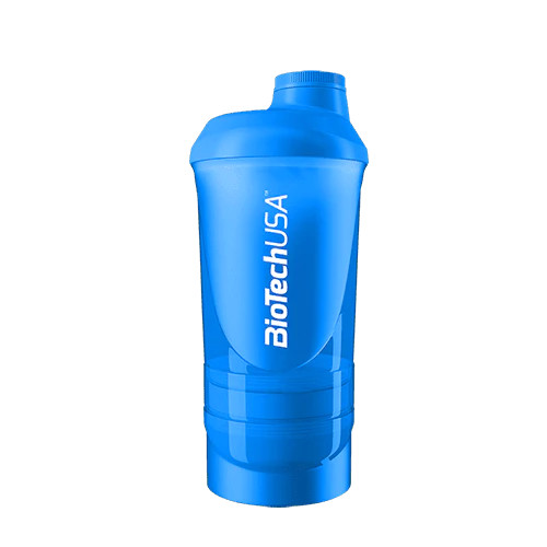 BioTechUSA Wave+ Shaker 600ml(+200ml+150ml) Türkiz