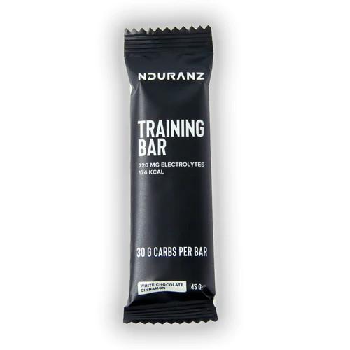 Nduranz Training Bar energia szelet, 45g, Fehér csokoládé - fahéj