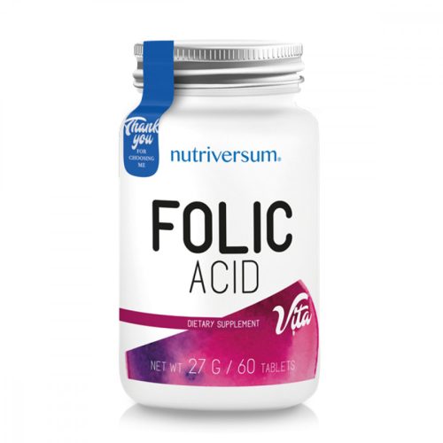 Nutriversum Folic Acid - 60 tabletta