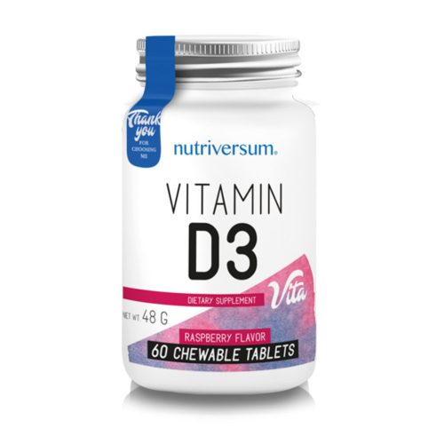 Nutriversum D3 - 60 rágótabletta málna