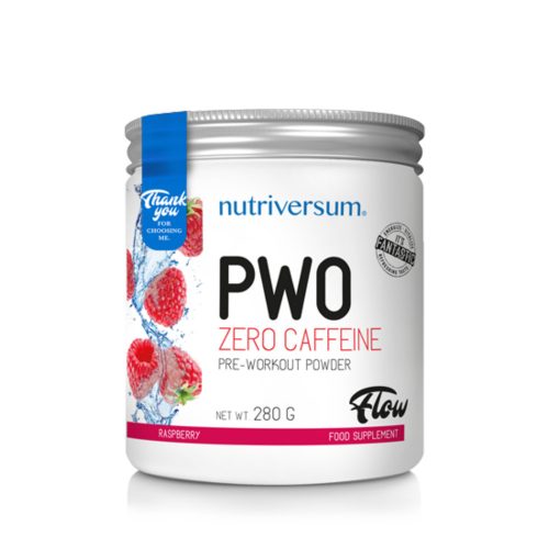 Nutriversum PWO zero caffeine - 280g málna