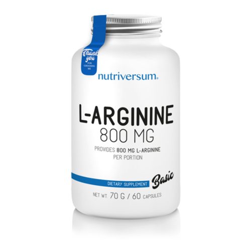 Nutriversum L-Arginine - 60 kapszula