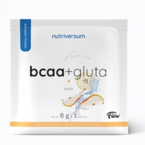 Nutriversum BCAA + GLUTA 6 g körte