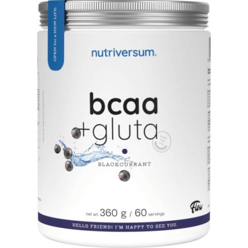 Nutriversum BCAA + GLUTA 360 g feketeribizli