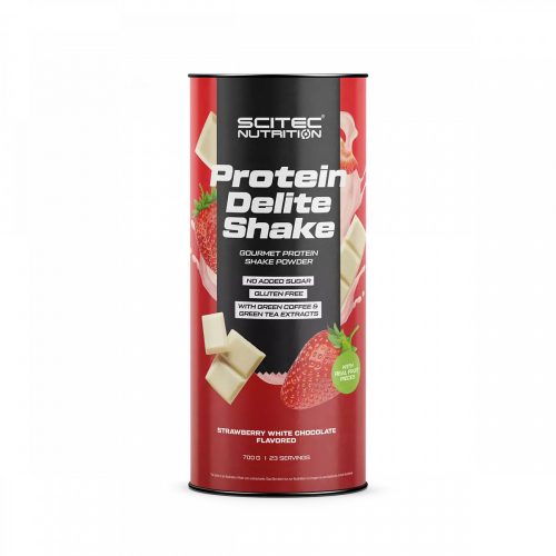 SCITEC NUTRITION PROTEIN DELITE SHAKE 700 g - eper-fehércsoki