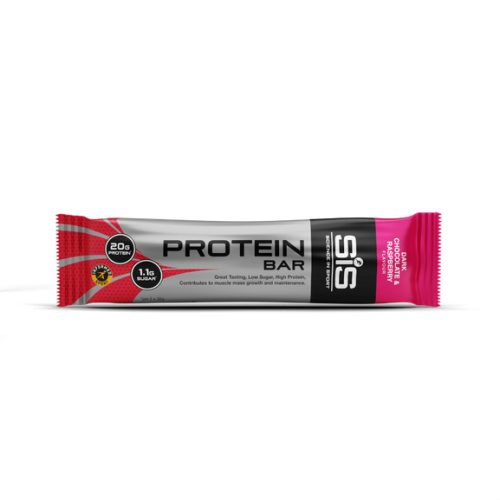 SiS Protein bar fehérje szelet, 64g, Étcsokoládé - málna