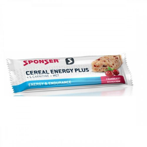 Sponser Cereal Energy Plus müzliszelet 40g, áfonya