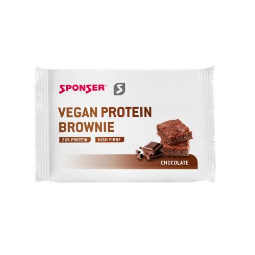 Sponser Vegan Protein Brownie fehérjeszelet, 50g