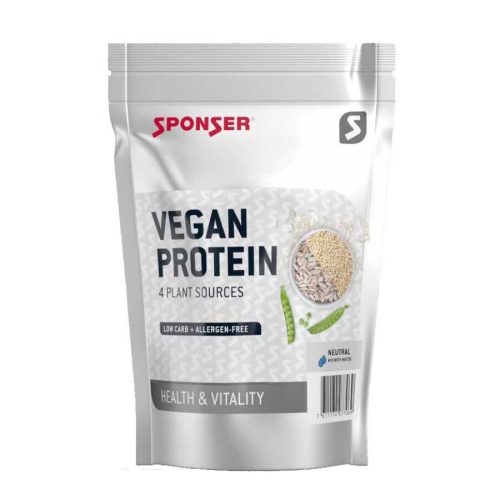 Sponser Vegan Protein fehérjepor 480g, csokoládé