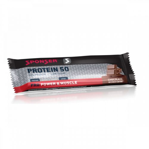 Sponser Protein 50 fehérjeszelet 70g, csokoládé